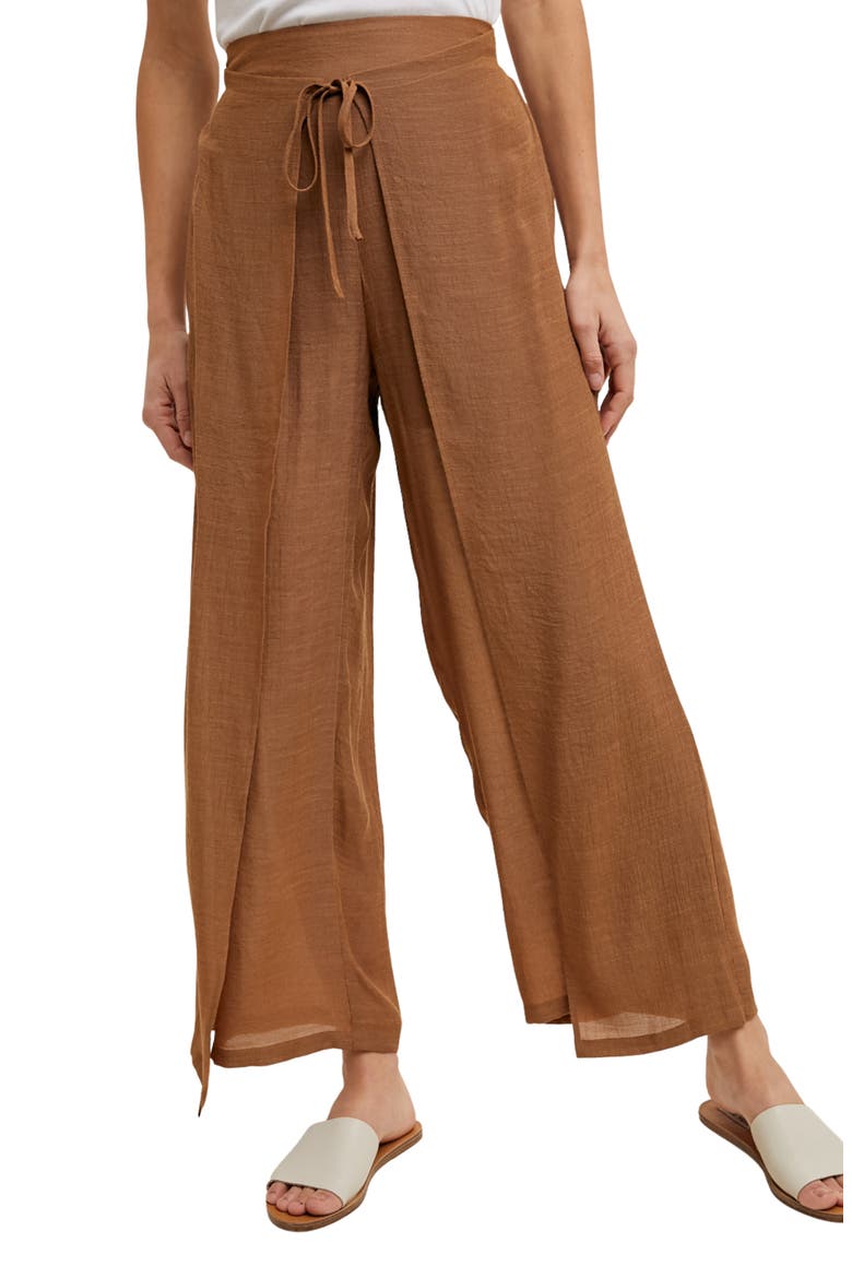 Tulip Drawstring Pants, Main, color, CAMEL