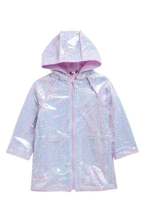 Kids' Kyla Sequin Hooded Rain Jacket (Baby & Toddler)