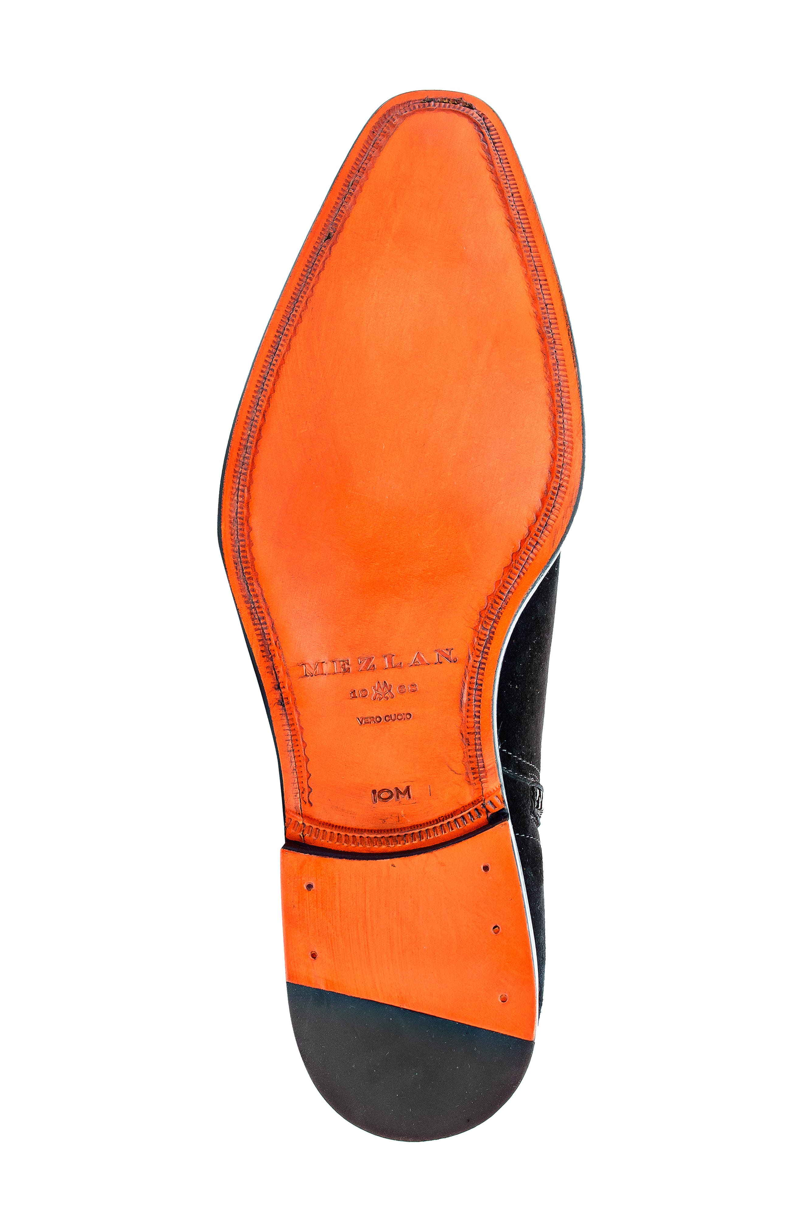 Mezlan Moretti Suede Zip Boot, Alternate, color, Black