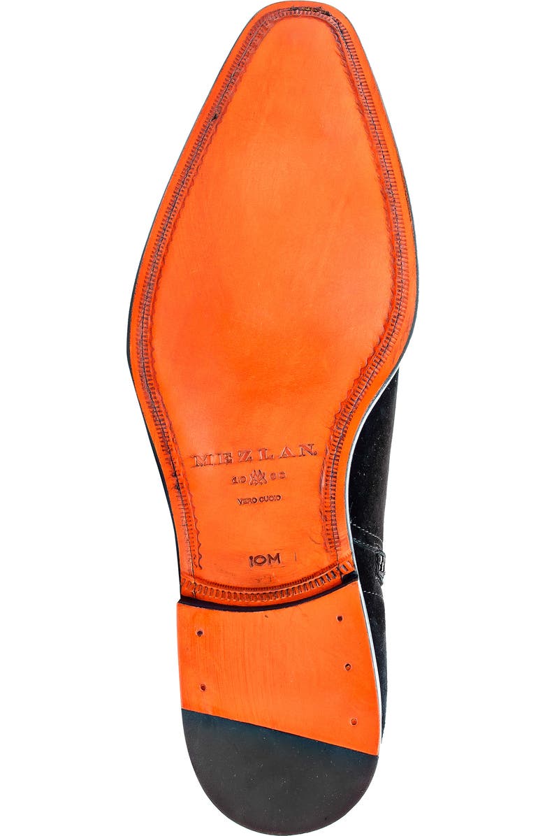 Mezlan Moretti Suede Zip Boot, Alternate, color, Black