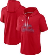 Nike Men's Nike Red St. Louis Cardinals Springer Short Sleeve Team Pullover Hoodie