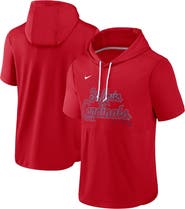 Nike Men's Nike Red St. Louis Cardinals Springer Short Sleeve Team Pullover Hoodie