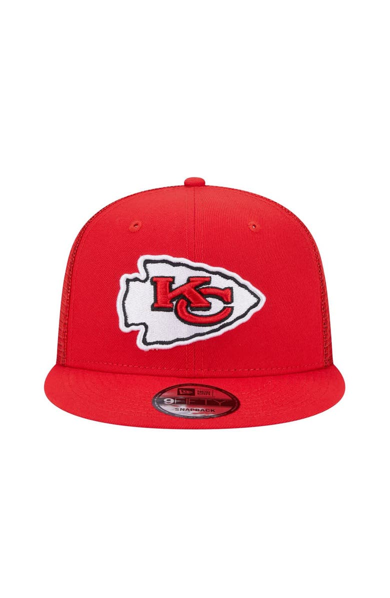 New Era Men's New Era Red Kansas City Chiefs Main Trucker 9FIFTY Snapback Hat, Alternate, color, Red