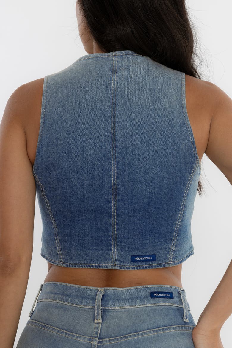 The Adriana Vest, Alternate, color, Lagoon Blue