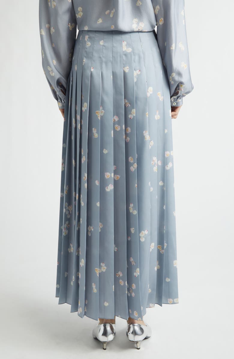 Altuzarra Monti Floral Pleated Skirt, Alternate, color, 416067 Storm Petals