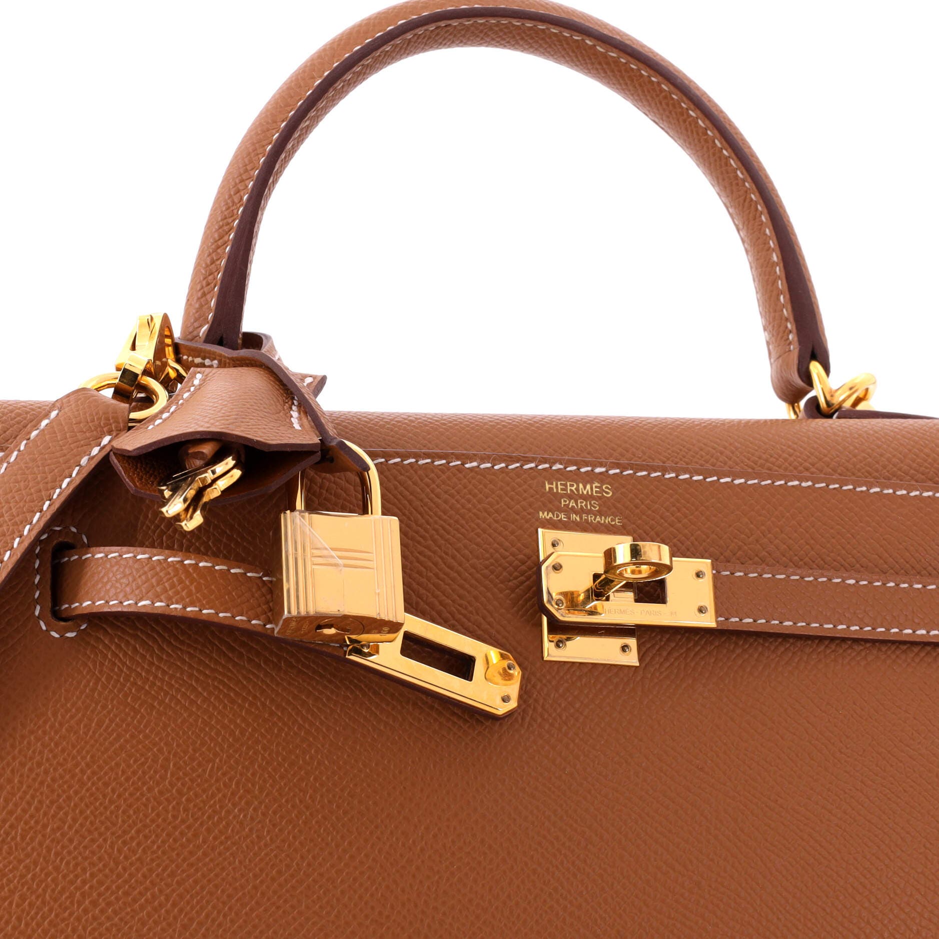 Kelly Handbag Brown Epsom with Gold Hardware 25, Alternate, color, Metallic Gold