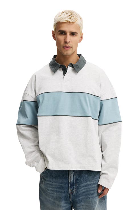 Men's Cropped Fit Rugby Polo