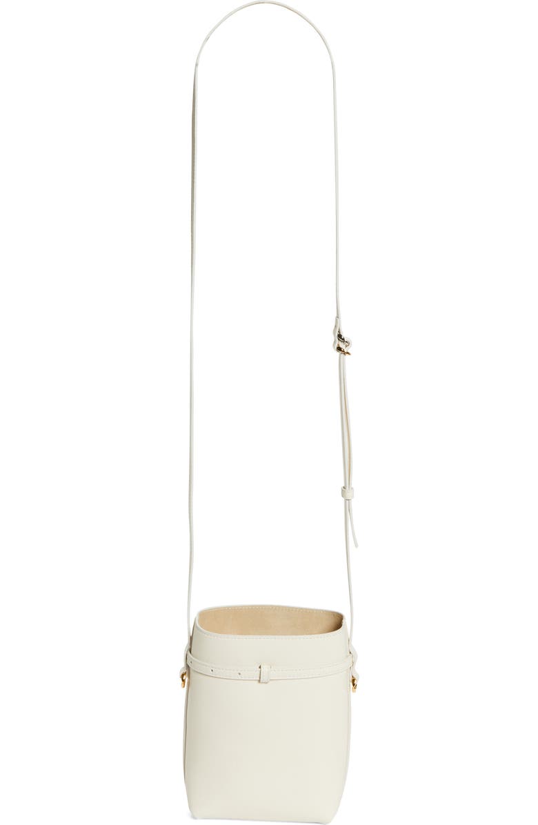 Givenchy Voyou Leather Pouch Crossbody Bag, Alternate, color, Ivory