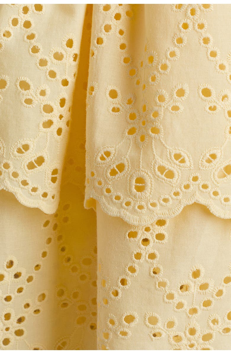H&M Smocked Strappy Dress, Alternate, color, Yellow