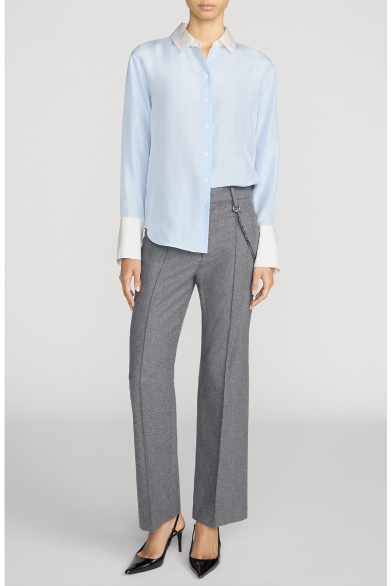 The Standard Stripe Silk Shirt, Alternate, color, SKY BLUE STRIPE