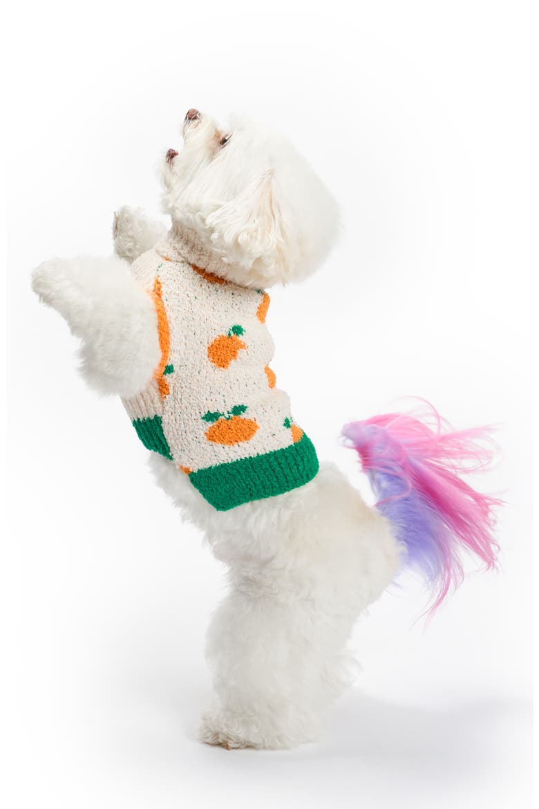 Orange Turtleneck Pet Sweater, Alternate, color, ORANGE