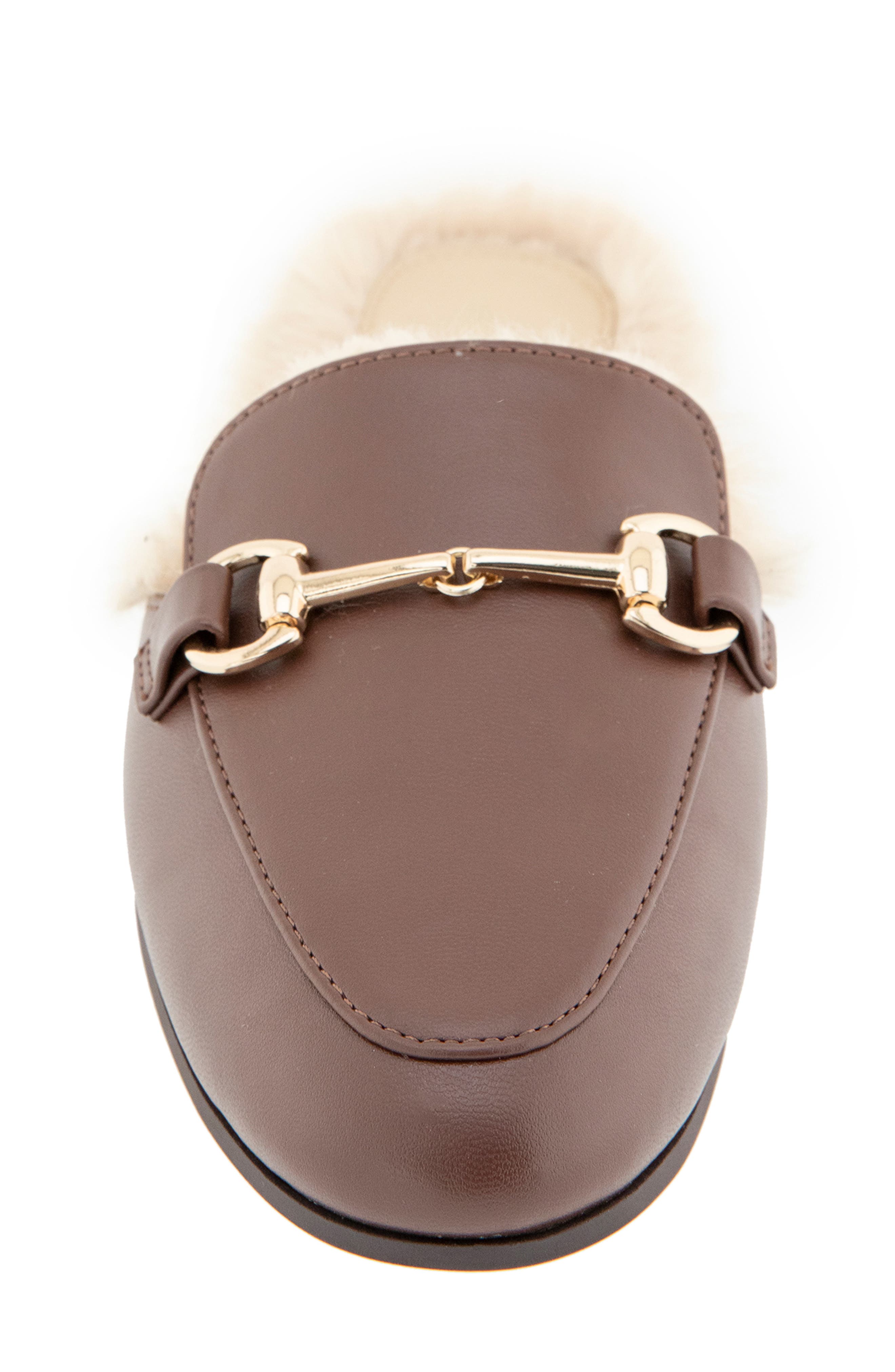 Zorie Faux Fur Bit Mule, Alternate, color, ESPRESSO