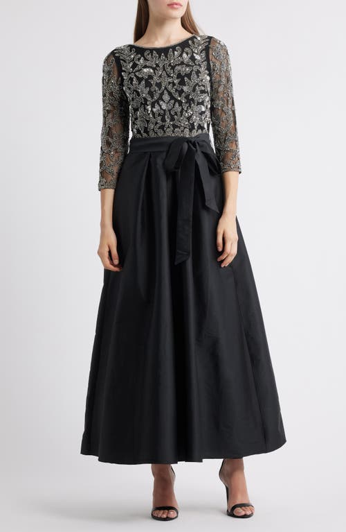 Pisarro Nights Sequin Bodice Gown In Black