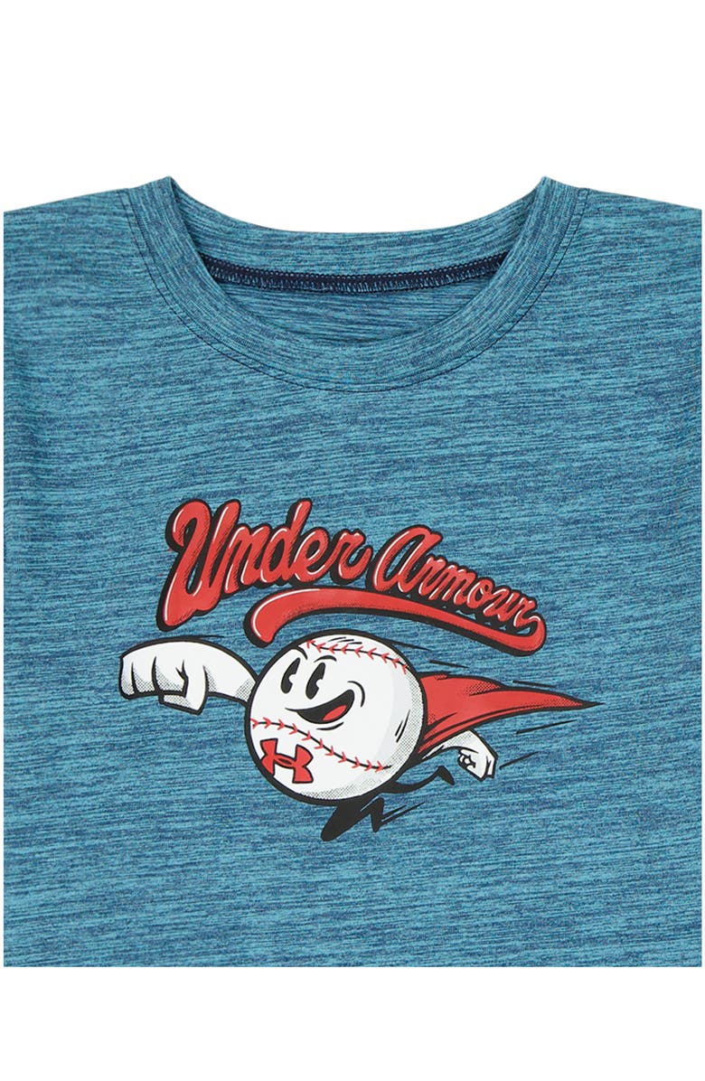 Under Armour Kids' Superball Graphic Print Performance T-Shirt & Shorts Set, Alternate, color, Fresco Blue