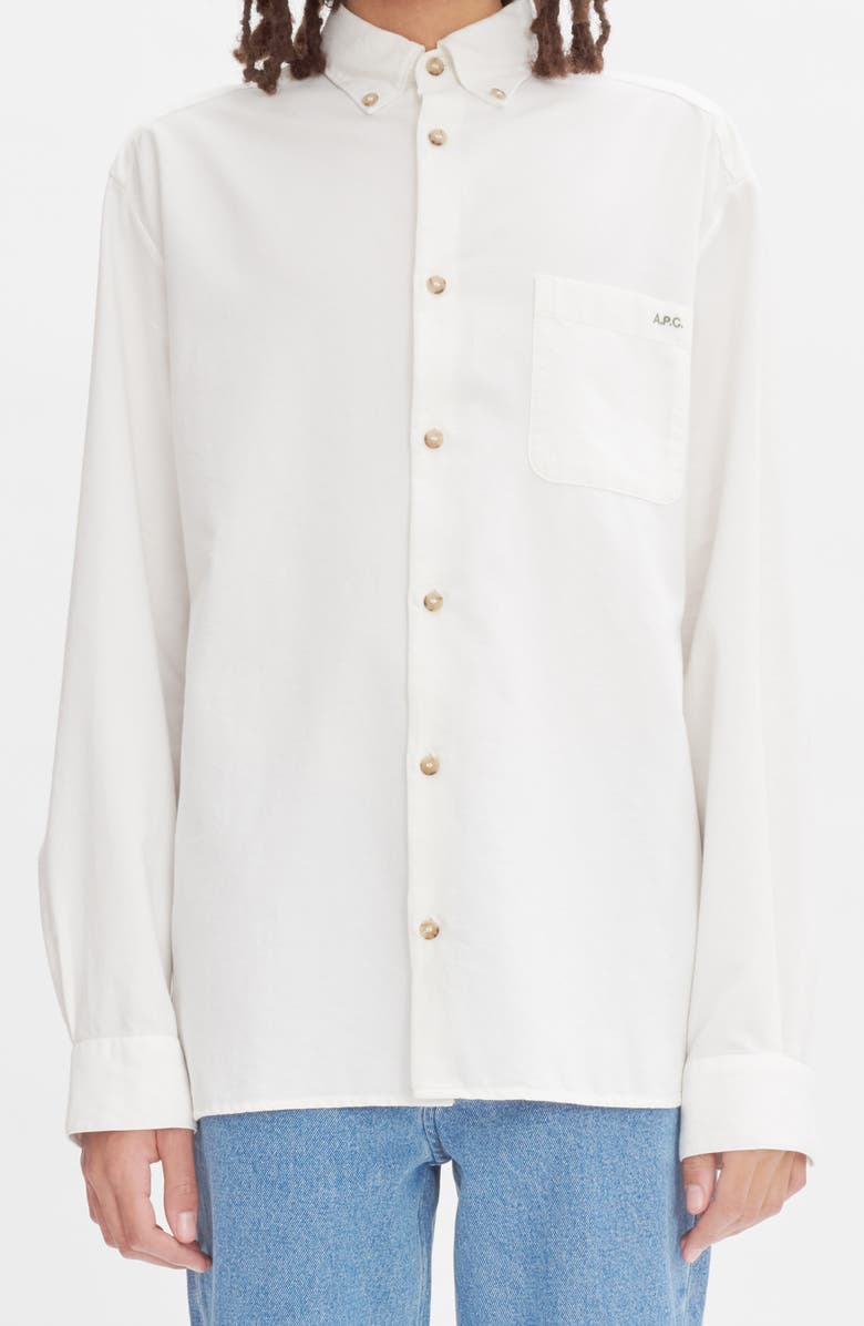 A.P.C. Mateo Oversize Button-Down Shirt, Alternate, color,
