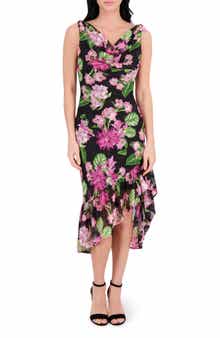 Kensie Cowl Neck Midi Dress