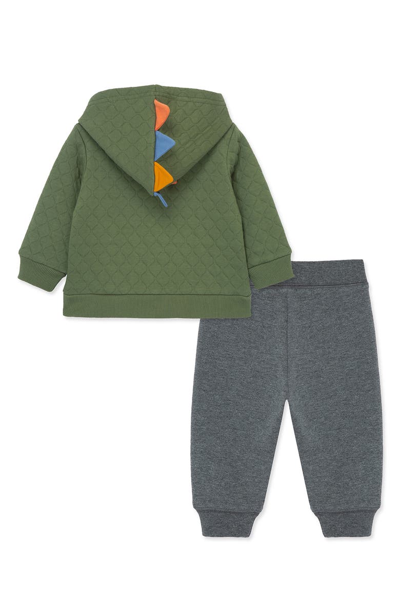 Little Me Dino Hoodie & Joggers Set, Alternate, color,