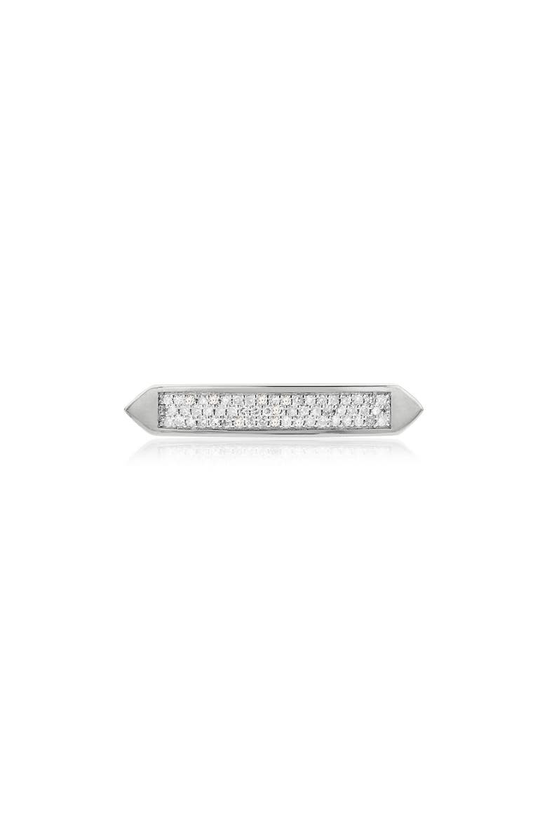 Baja Skinny Diamond Stacking Ring, Alternate, color, SILVER