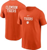 Nike Men's Nike Orange Clemson Tigers 2-Hit Stacked T-Shirt