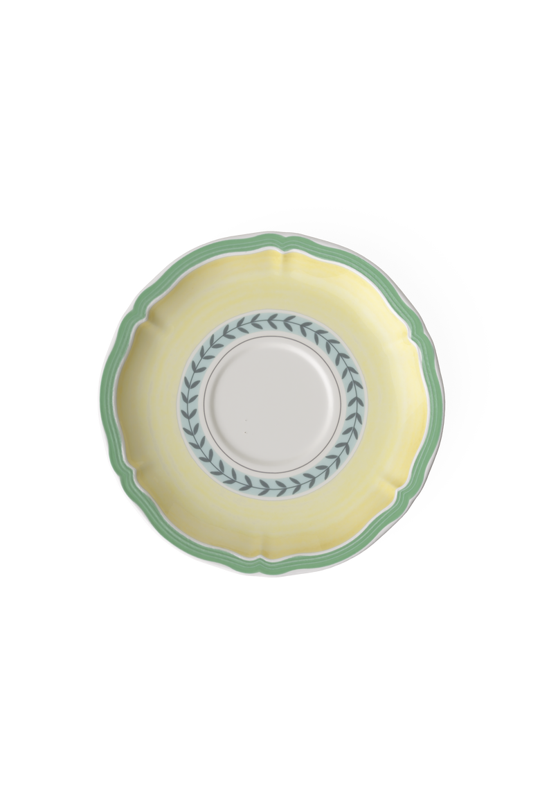 French Garden Fleurence Breakfast /Cream Soup Cup Saucer, Main, color, Yellow
