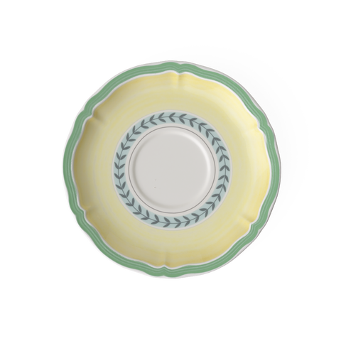 French Garden Fleurence Breakfast /Cream Soup Cup Saucer