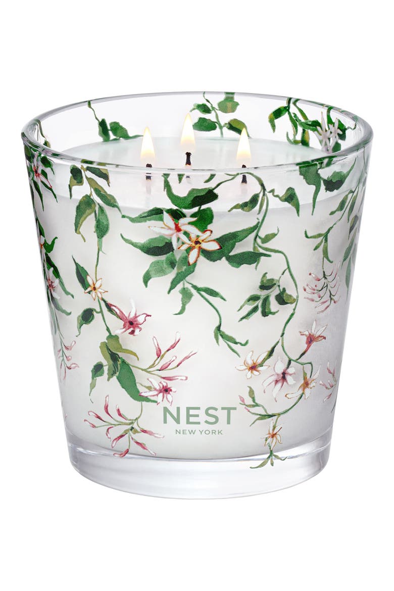 Indian Jasmine 3-Wick Candle, Alternate, color, NO COLOR