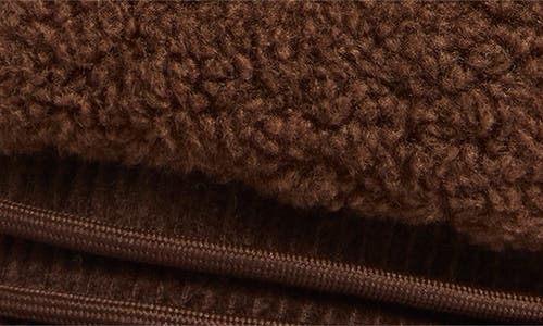 Bcbg Faux Shearling Corduroy Conductor Cap In Brown