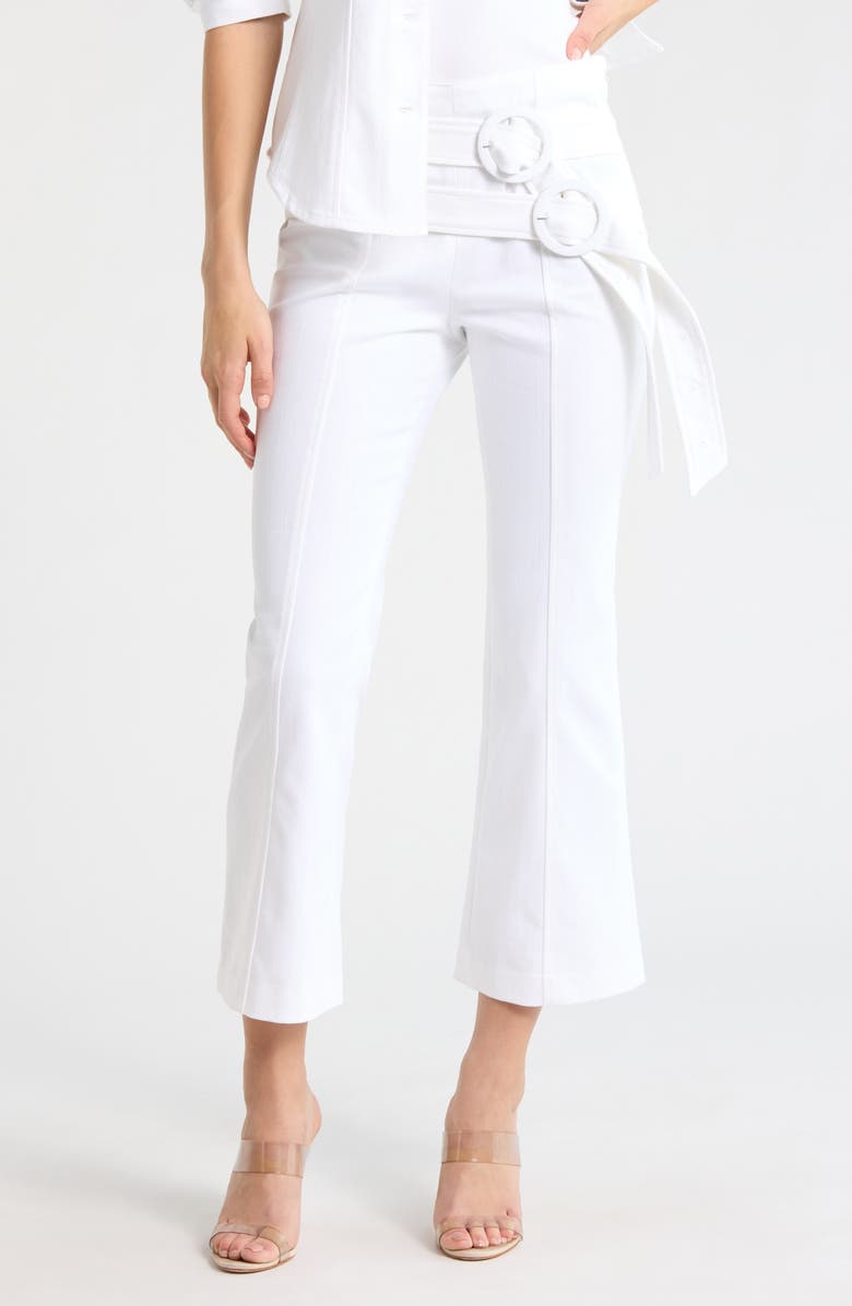 Cinq à Sept Jessi Cropped Denim Pants, Main, color, White
