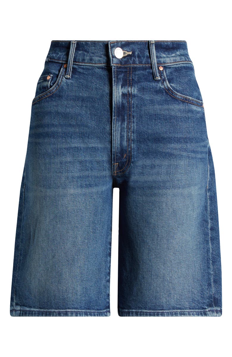 MOTHER The Undercover Denim Bermuda Shorts, Alternate, color, Where The Sun Dont Shine