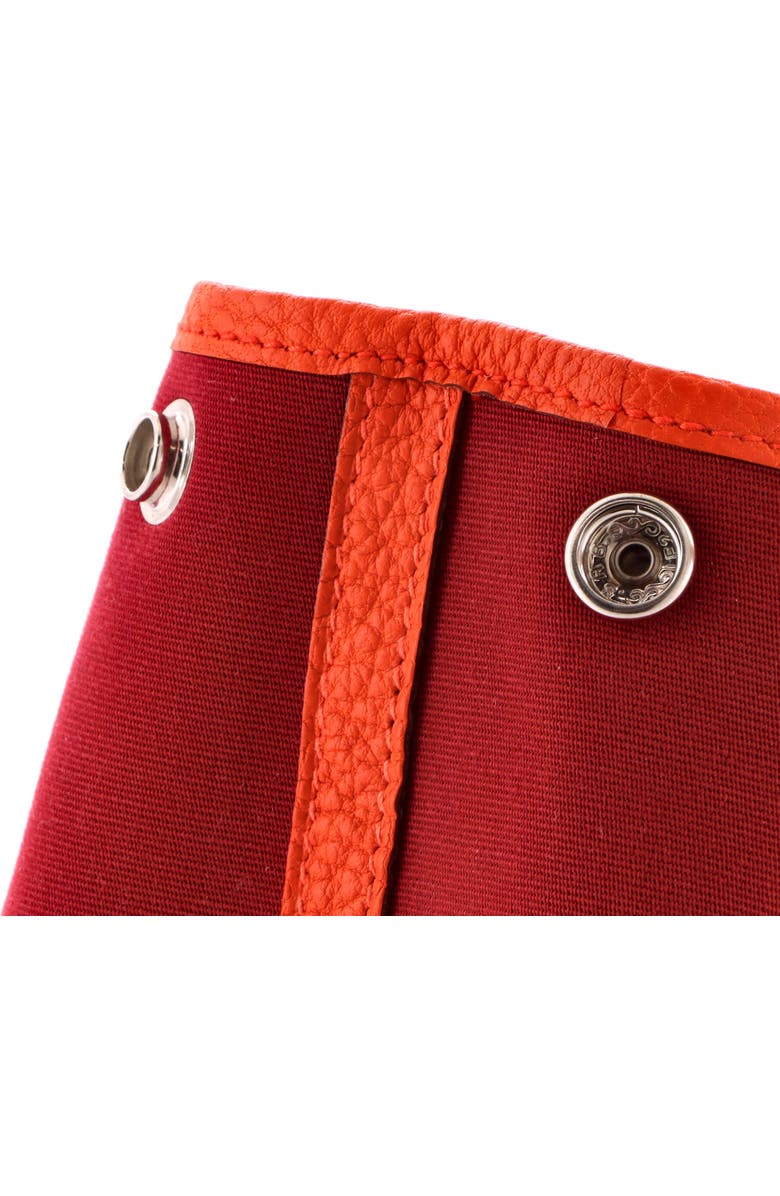 Pre-Owned Hermes Garden Party Tote Toile and Leather 30, Alternate, color, Rouge Grenat