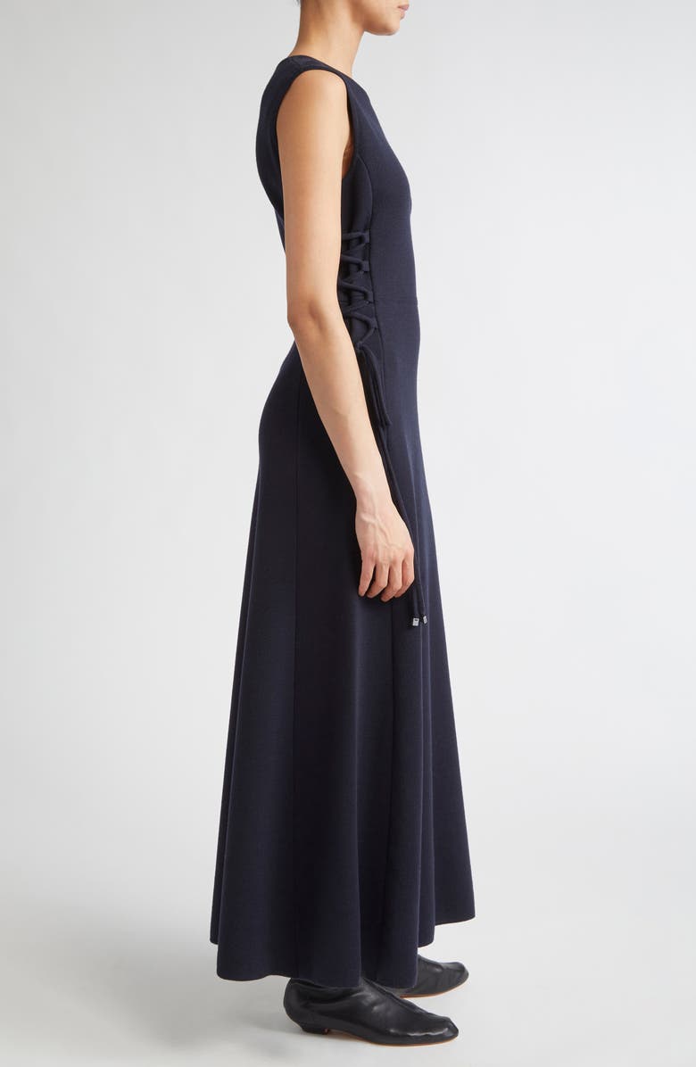 Max Mara Delfi Wool Knit Midi Dress, Alternate, color, Ultramarine