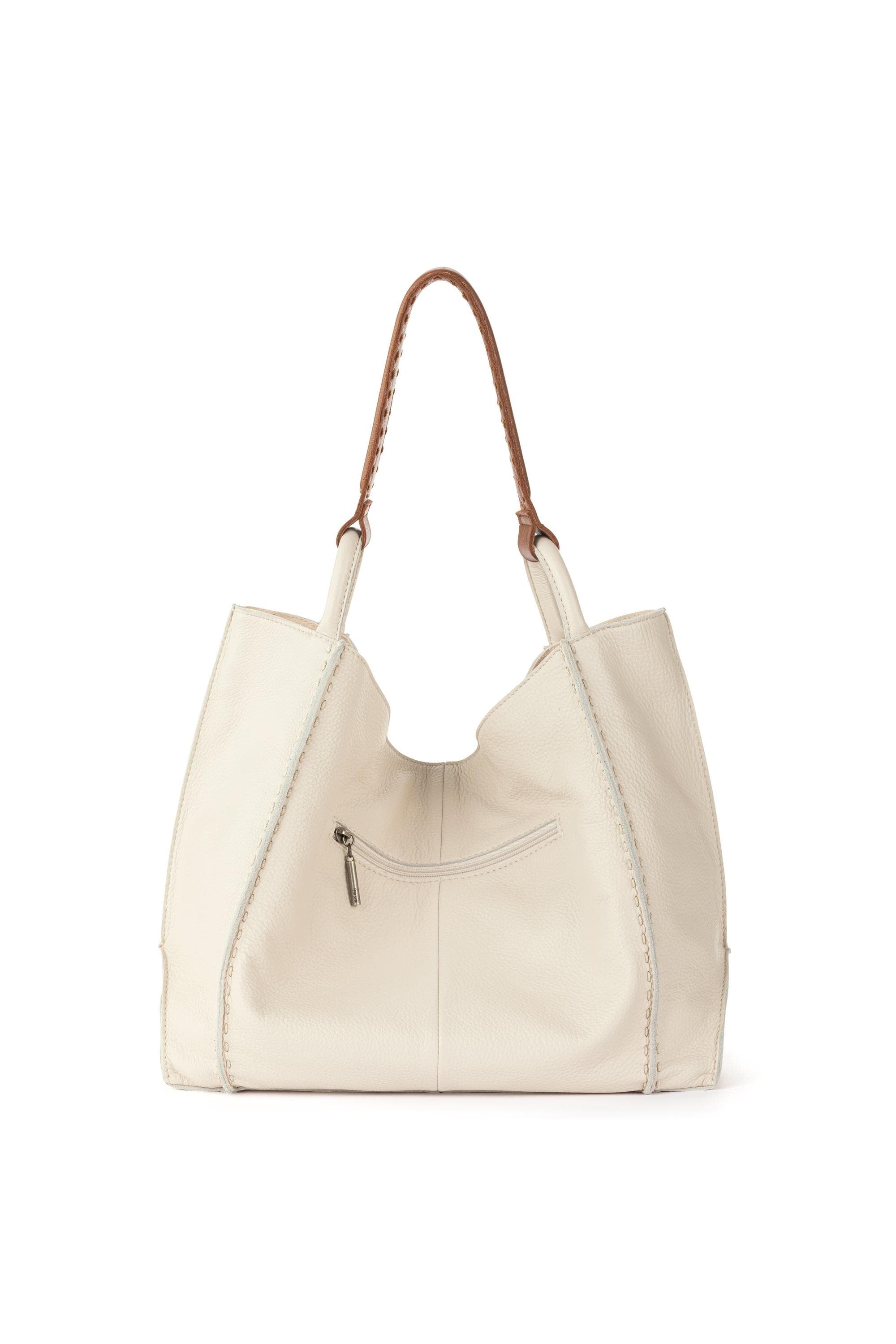 Los Feliz Large Tote Leather Bag, Alternate, color, Stone