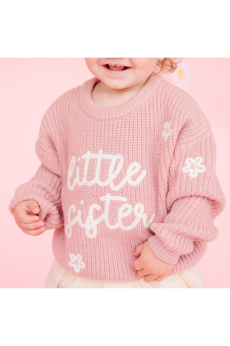 Little Sister Knit Sweater, Alternate, color, Mauve