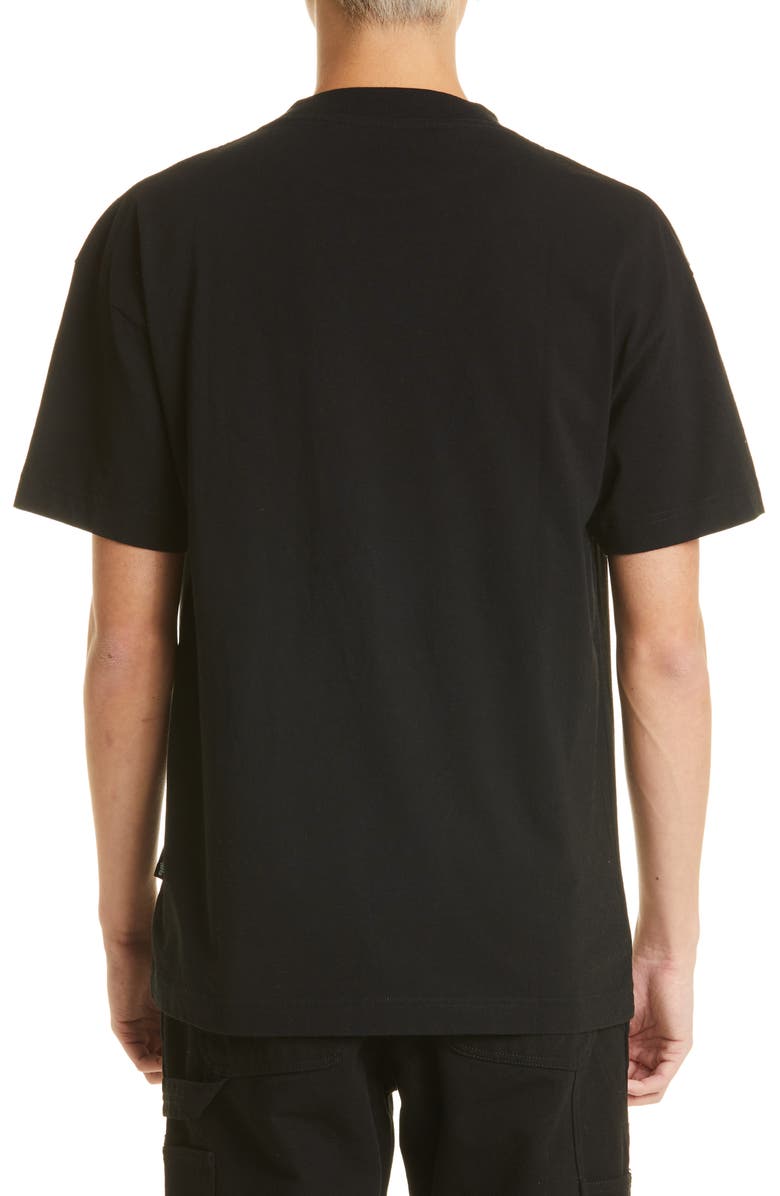 Palm Angels Men's Parrot Cotton Logo Graphic Tee, Alternate, color, 