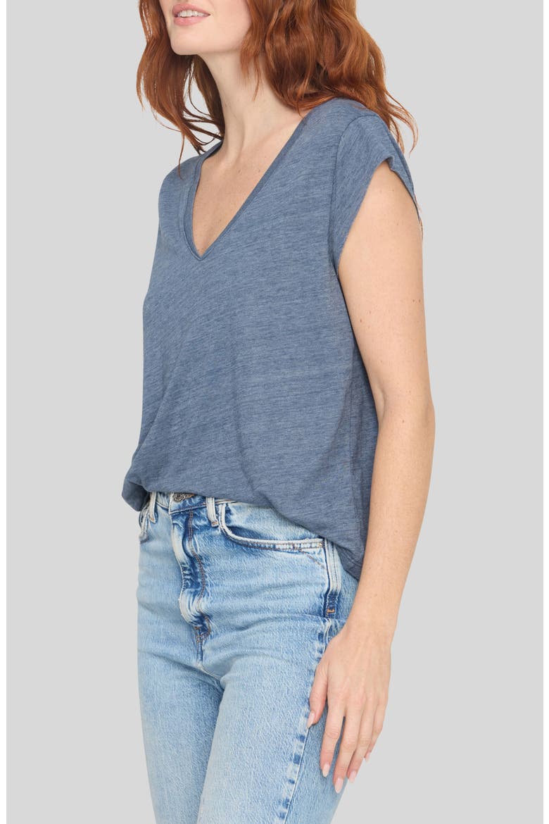 Canyon V-Neck T-Shirt, Alternate, color, DEEP INDIGO