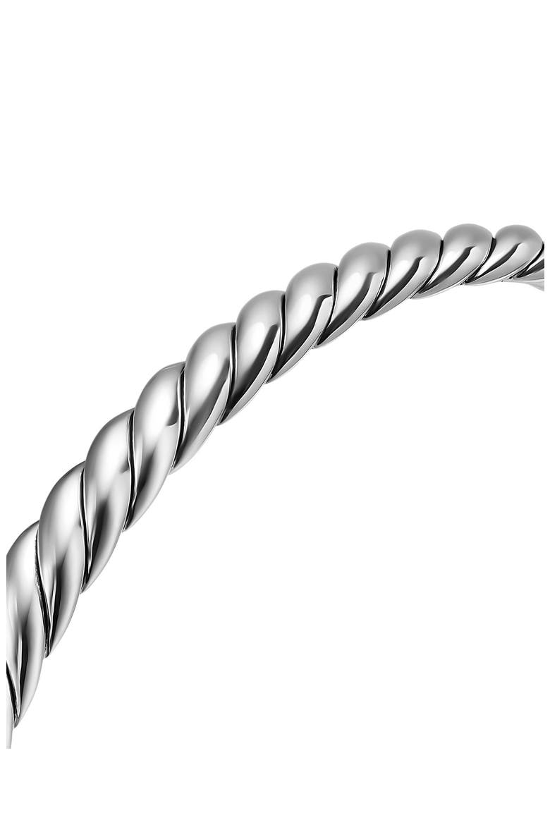 Sculpted Cable Flex Bracelet in Sterling Silver, 5mm, Alternate, color, SILVER