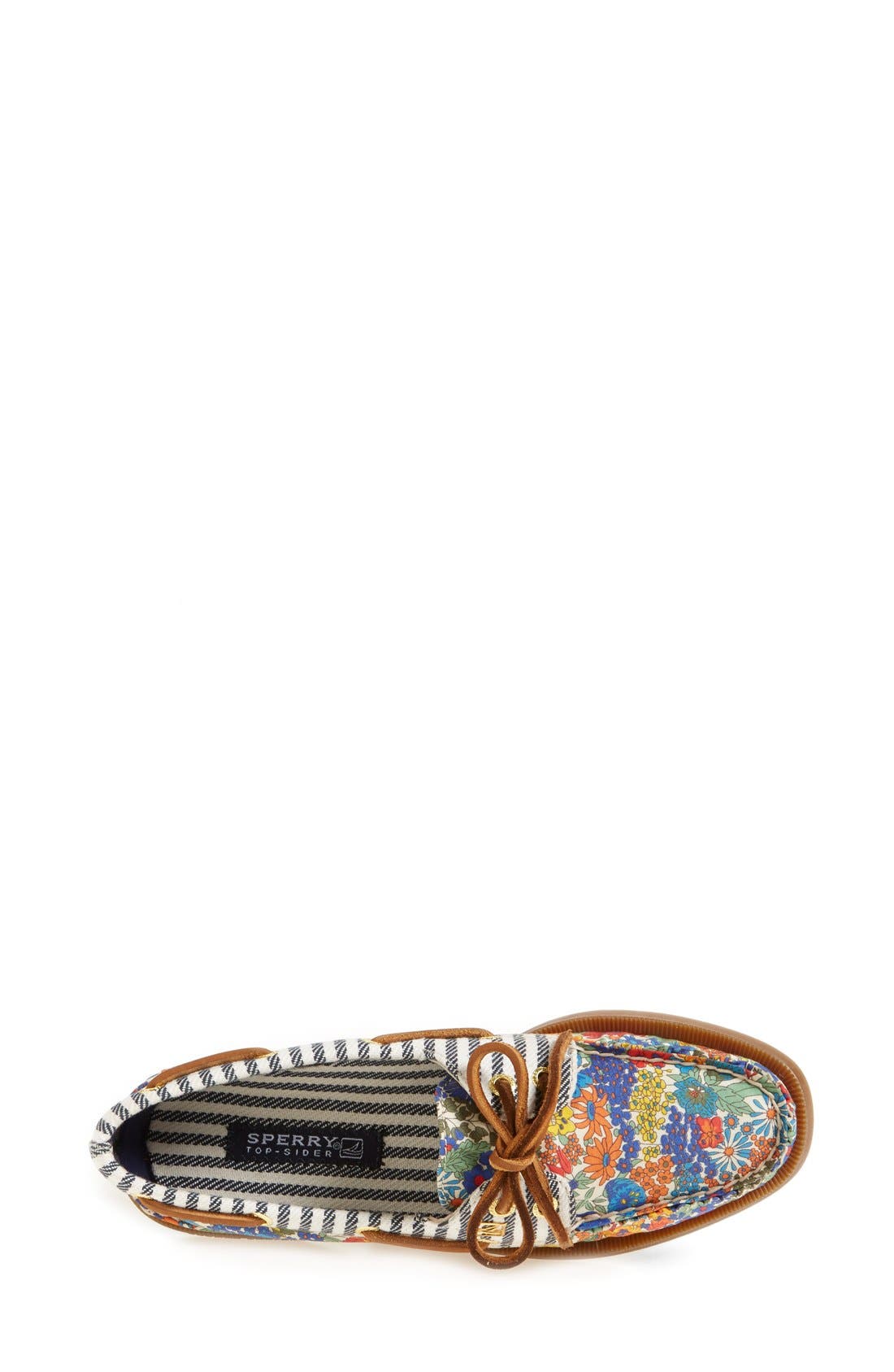 SPERRY TOP-SIDER<sup>®</sup> Sperry 'Authentic Original Liberty' Floral Canvas Boat Shoe, Alternate, color, 
