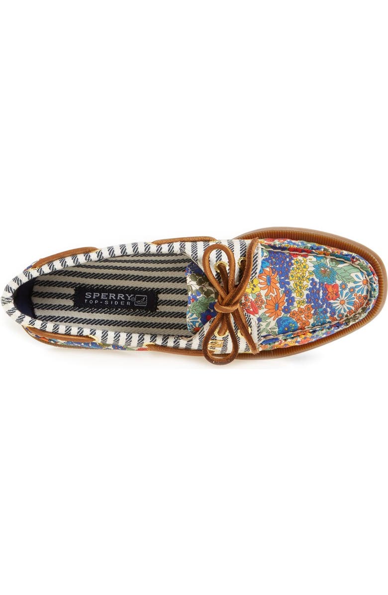 SPERRY TOP-SIDER<sup>®</sup> Sperry 'Authentic Original Liberty' Floral Canvas Boat Shoe, Alternate, color,