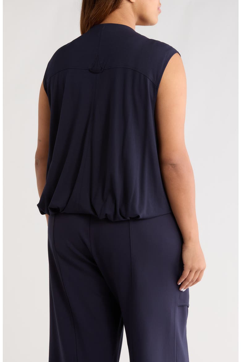 Knit Zip-Up Vest, Alternate, color, NAVY