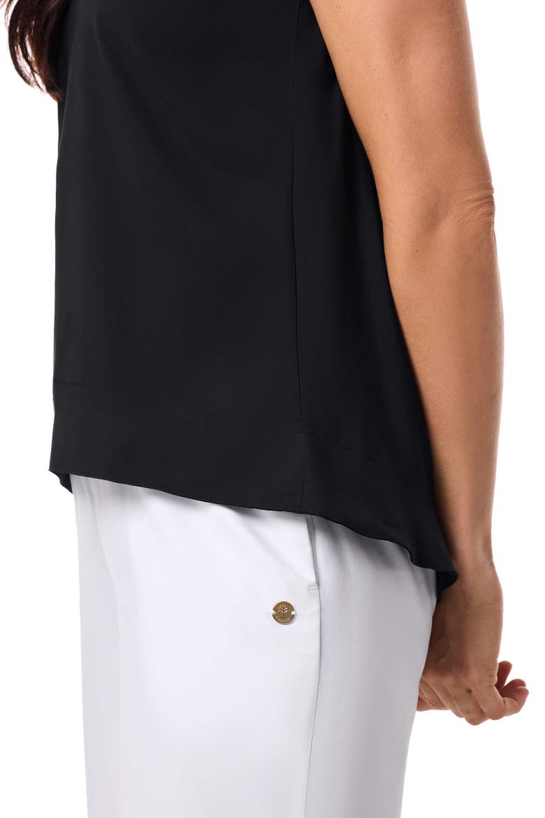 Women's Long Sleeve Top Tank - UPF 50+ Sun Protection - St. Tropez, Alternate, color, Black