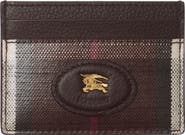 Burberry Highlands Coated Canvas Card Case