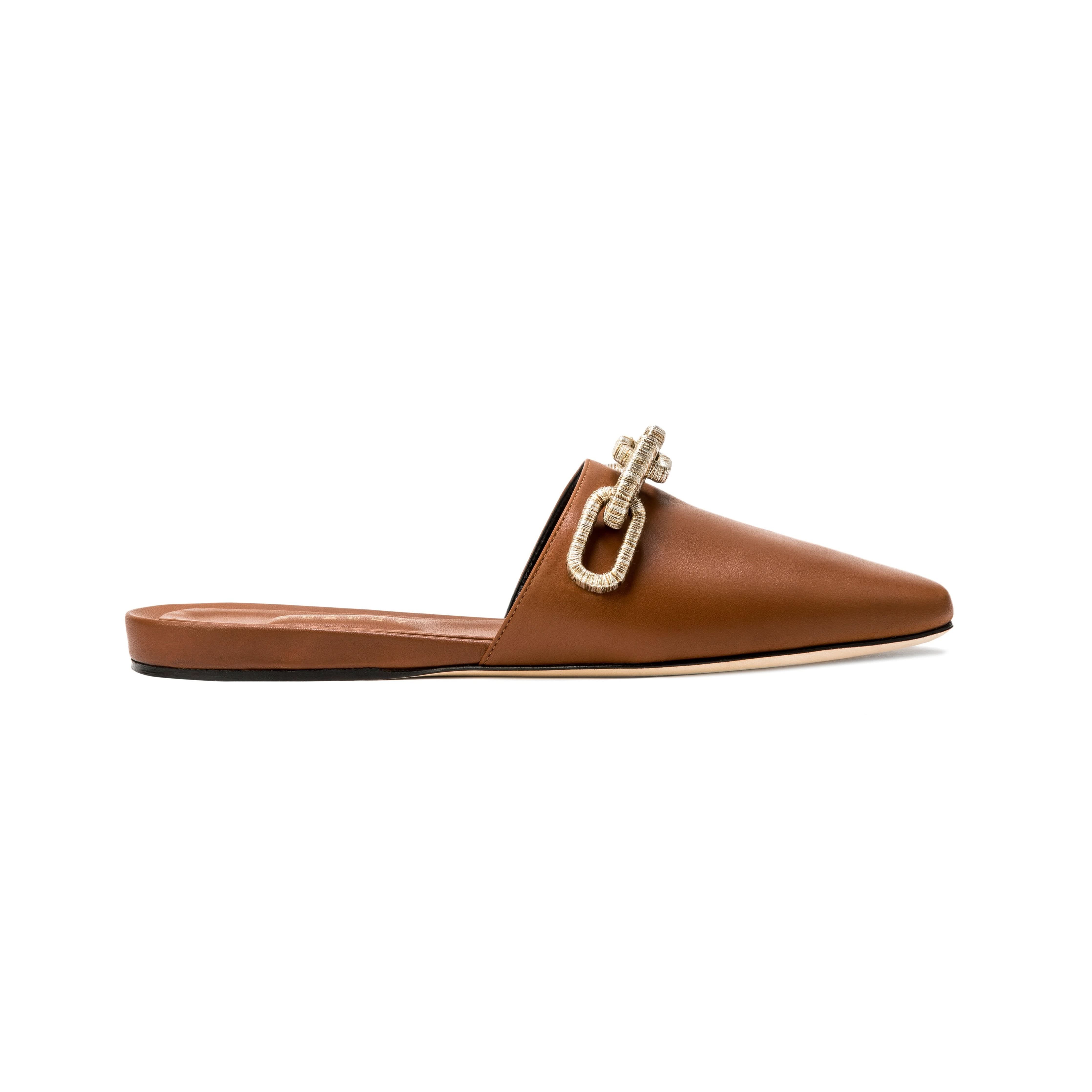 Catena Camello Flat Sliperette, Main, color, Camello