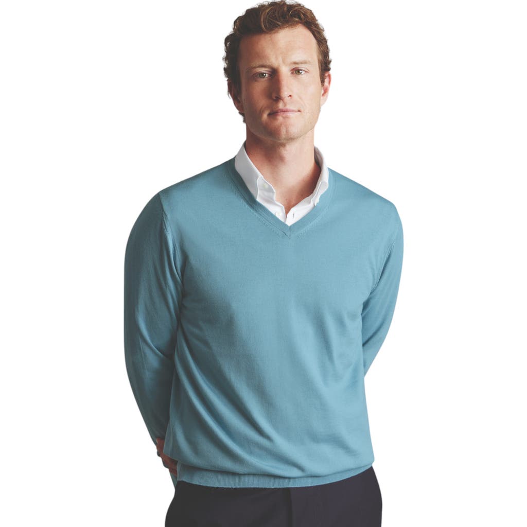 CHARLES TYRWHITT CHARLES TYRWHITT MERINO V-NECK SWEATER