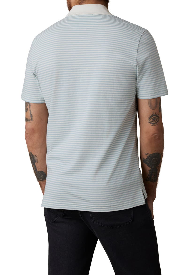 Movement Piqué Knit Polo, Alternate, color, BEACH FOG STRIPE