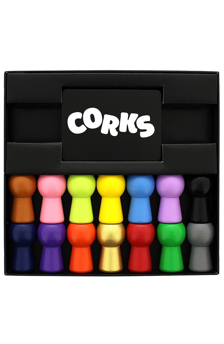 GINGER FOX Corks, Frantic Card Swapping Set Collecting Game, Kids Ages 6+, Alternate, color, Multicolored