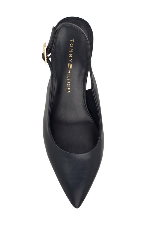 Tommy Hilfiger Azalee Block Heel Slingback Pump In Black