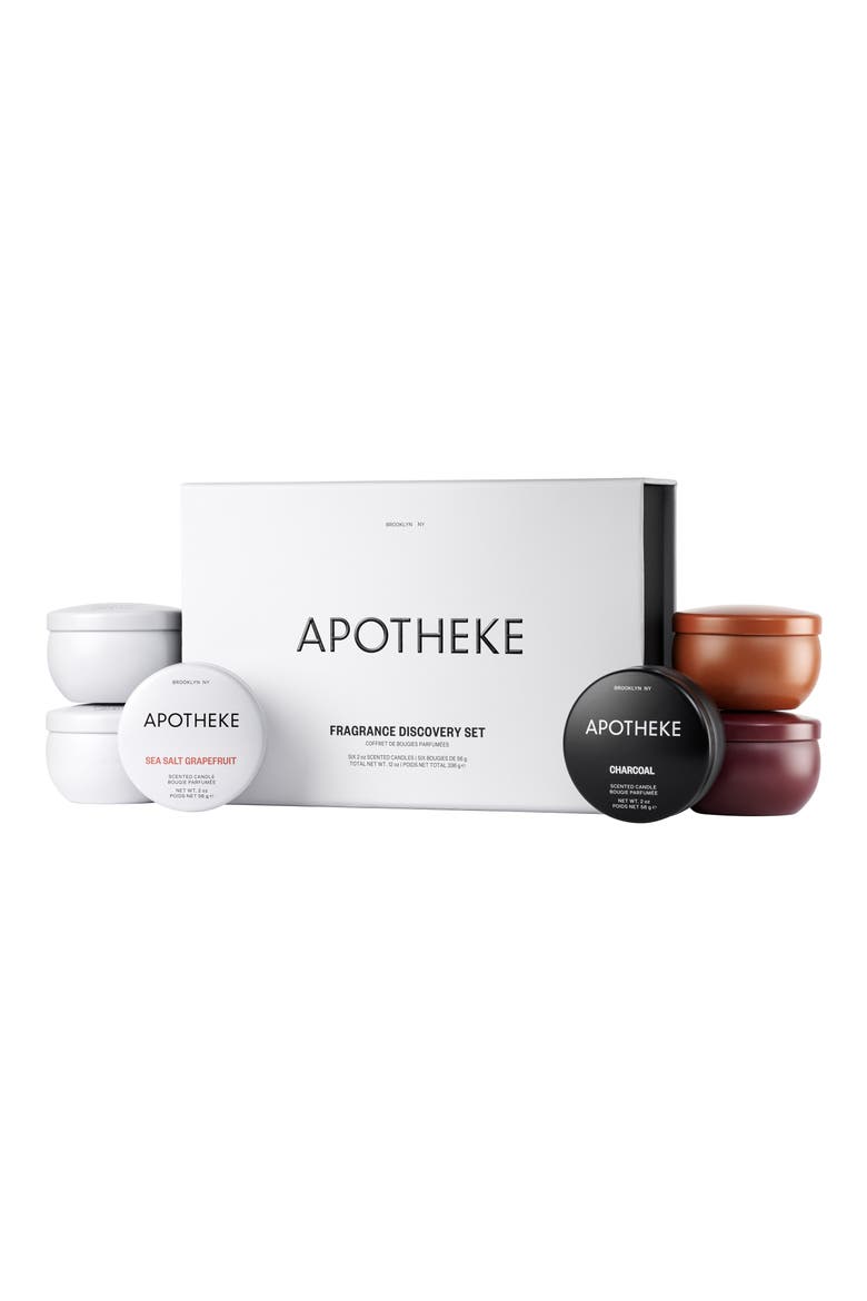 Fragrance Discovery Mini Candle Set $68 Value, Alternate, color, WHITE