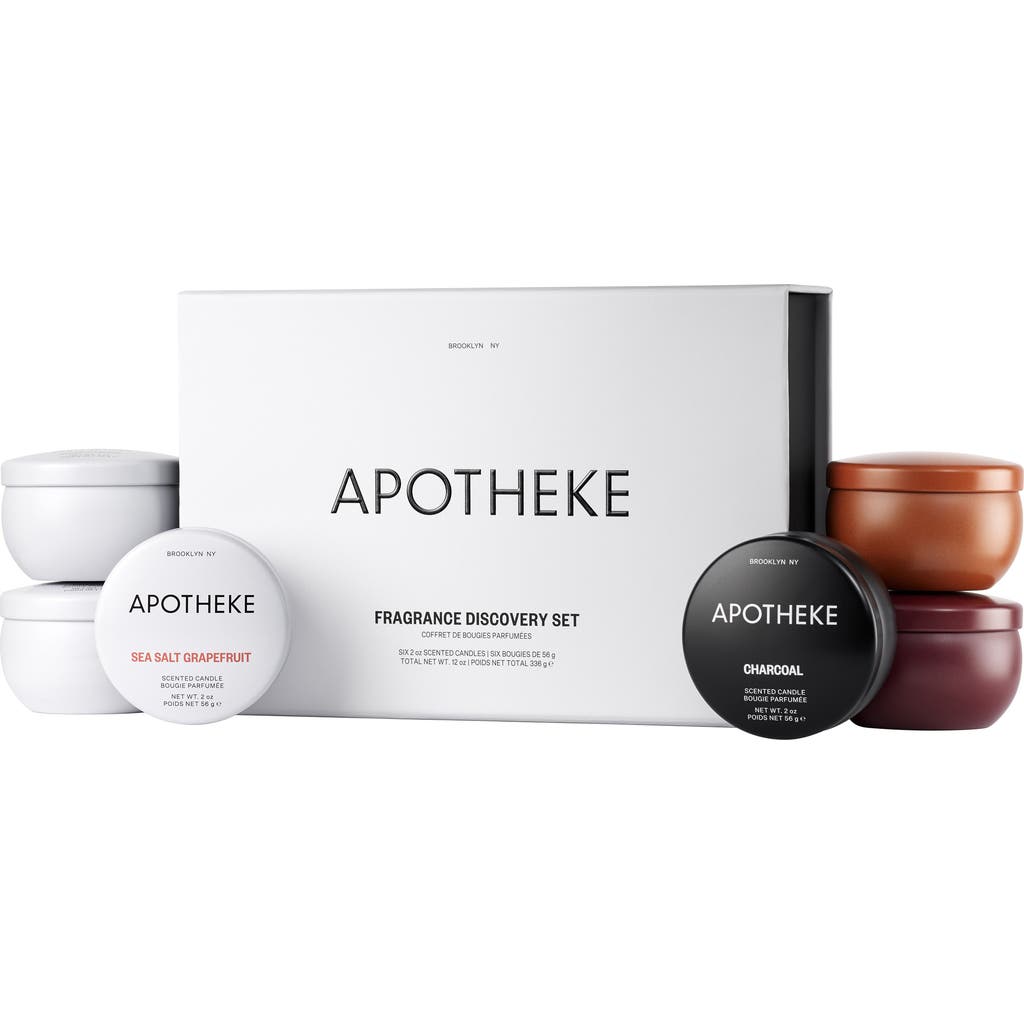 Apotheke Fragrance Discovery Mini Candle Set $68 Value In Brown