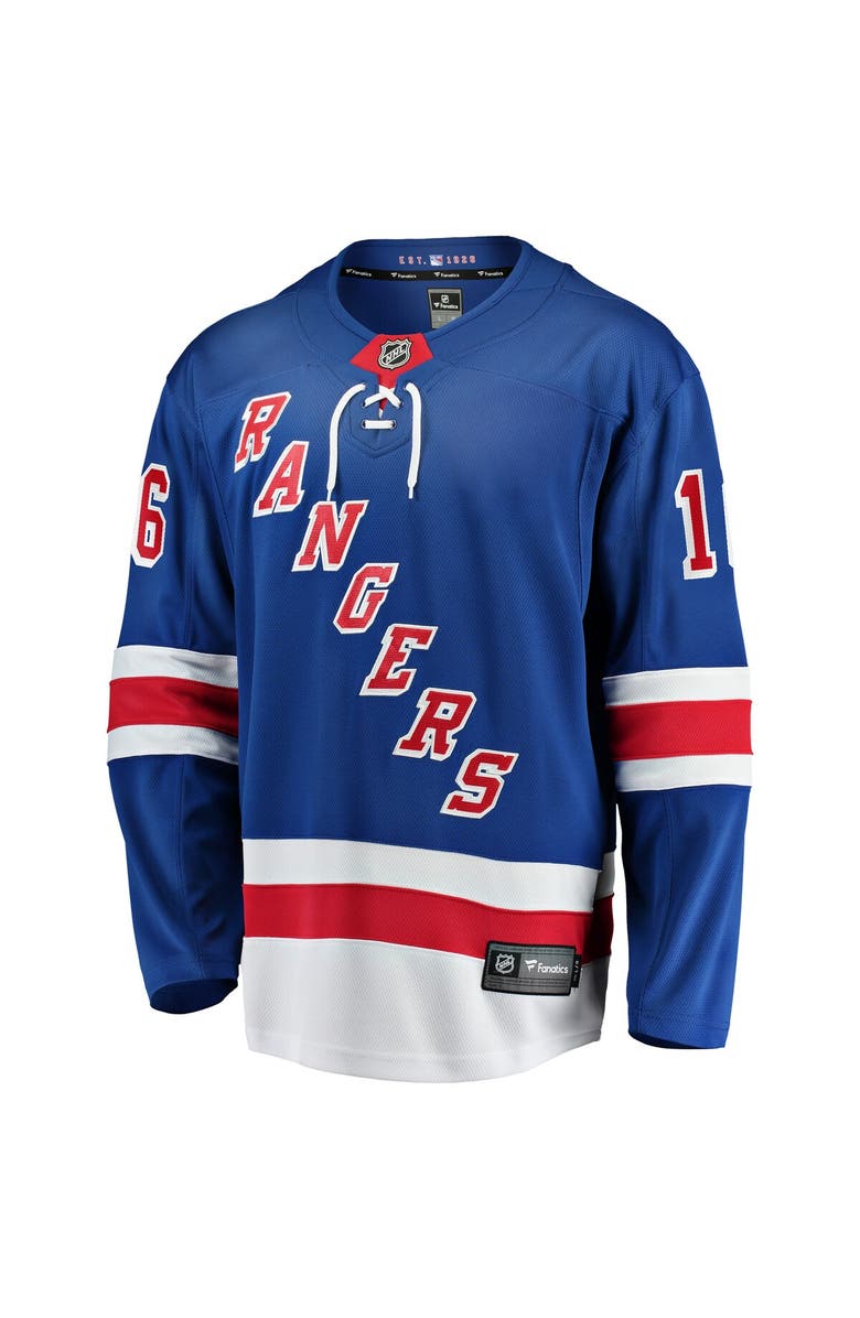 FANATICS Men's Fanatics Vincent Trocheck Blue New York Rangers Home Breakaway Player Jersey, Alternate, color, Blue