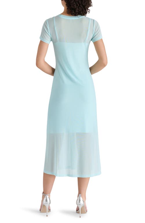 Steve Madden Mesh T-shirt Dress In Lapis